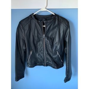 Black Vegan Leather Jacket